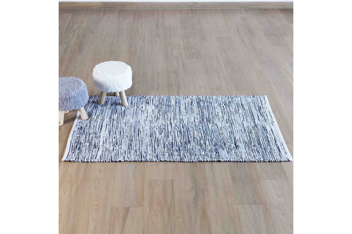 Pan Emirates Seline Hand Woven Dhurrie 90X150Cm - Blue