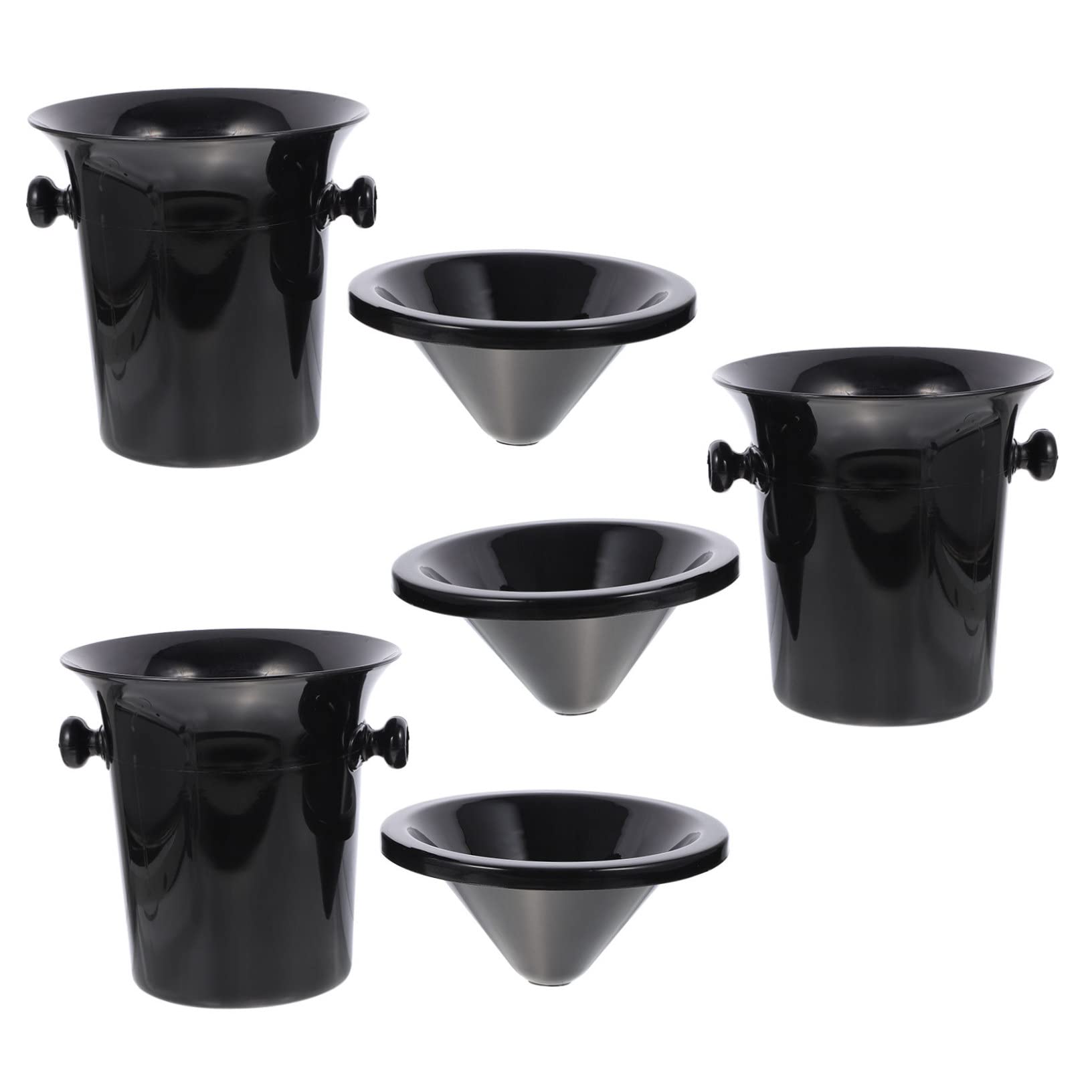 SOLUSTRE Cubo de 3 piezas, barril de pincho, accesorios para nevera, accesorios para bañera, cubo de hielo, cubo de hielo, cubo de hielo, cubo de hielo, cubo de vino, cubo de vino, cubo de escupir