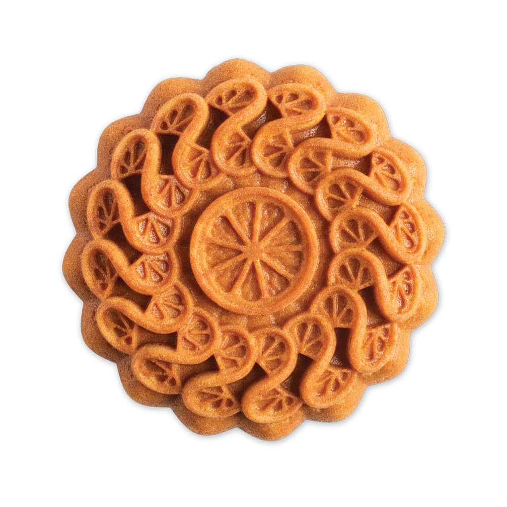 Nordic Ware Citrus Twist Pan, capacité de 8 tasses, caramel