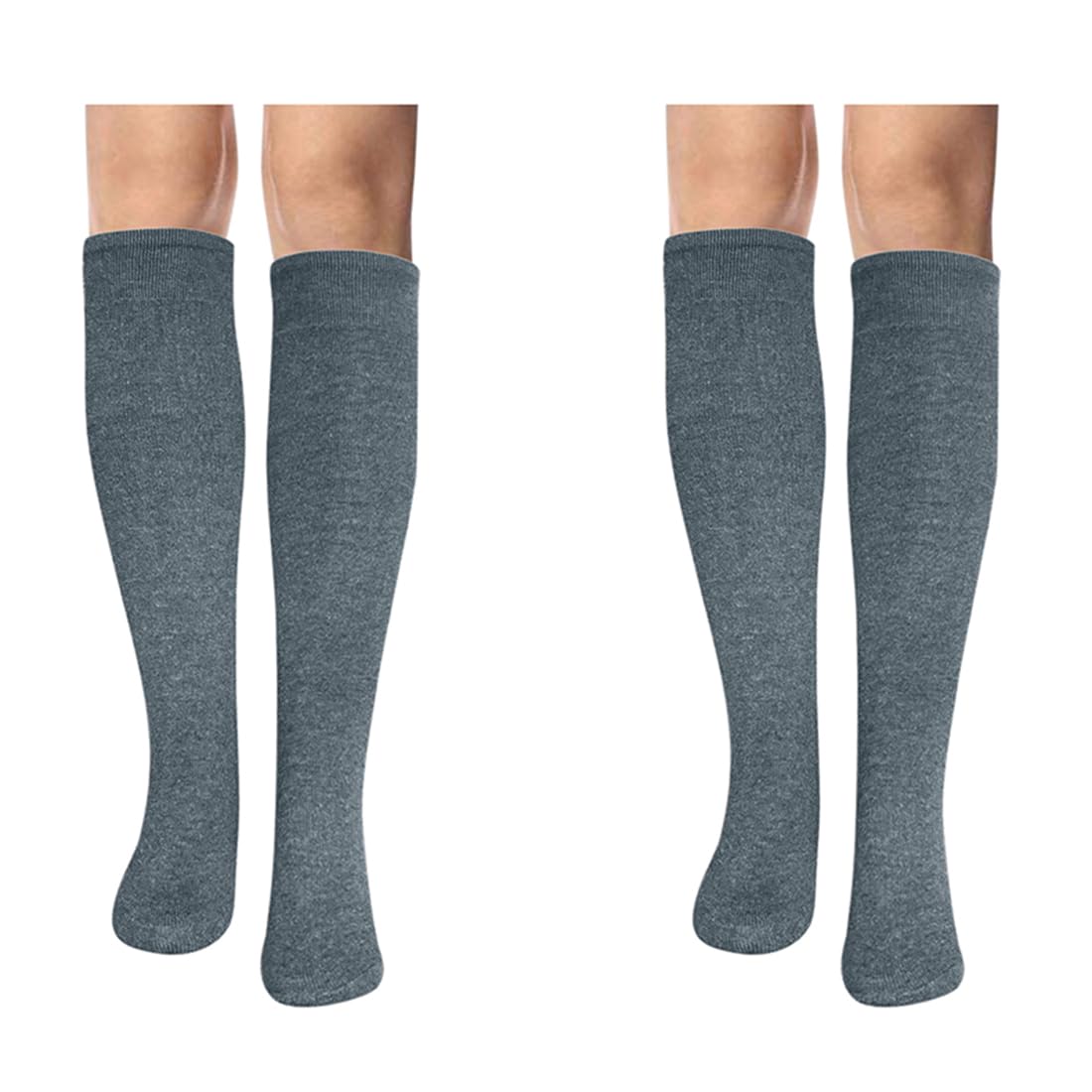Men Boys Cotton Lycra Knee Length Knee High Socks-image-5