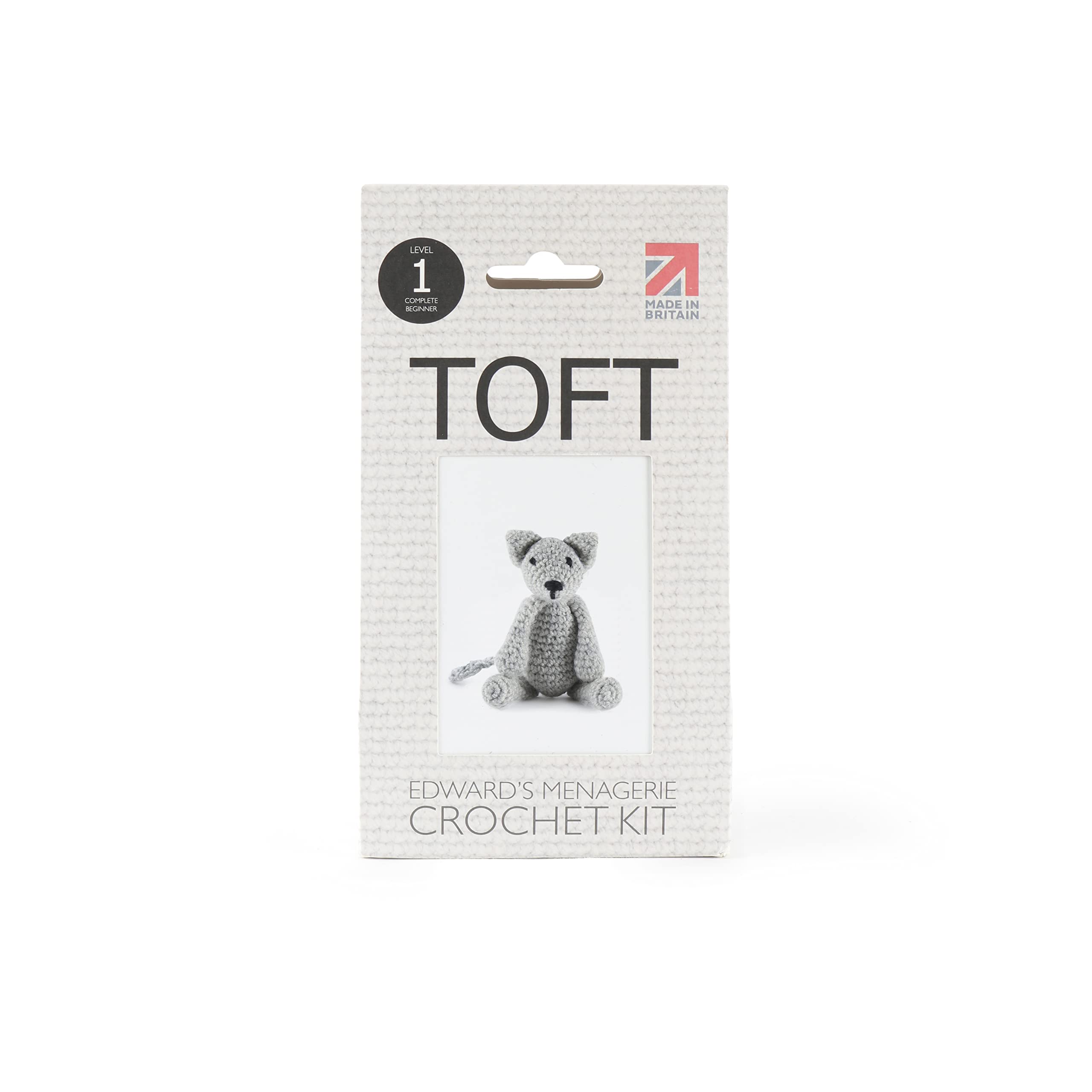 TOFT | Edwards Menagerie | Mini Alexandre The Cat Crochet Kit | Luxury Pure Wool | Beginner Friendly