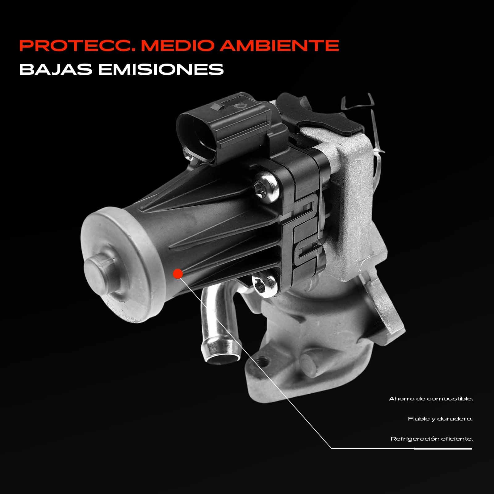Frankberg Válvula EGR de 5 Polos BK2Q9D475CC | Compatible con: Autobús de tránsito V363 FAD FBD, Caja de tránsito FA, Caja Transit Custom V362