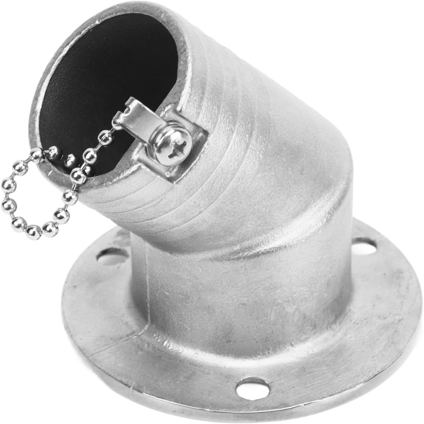 Fabater Boat Deck Filler, Gas Diesel Waste Water Fuel Boat Deck Fill Filler with Key Cap, 1.5inch 38mm Angled Neck Marine 316 Stainless Steel Hardware for Boat Yacht Caravan