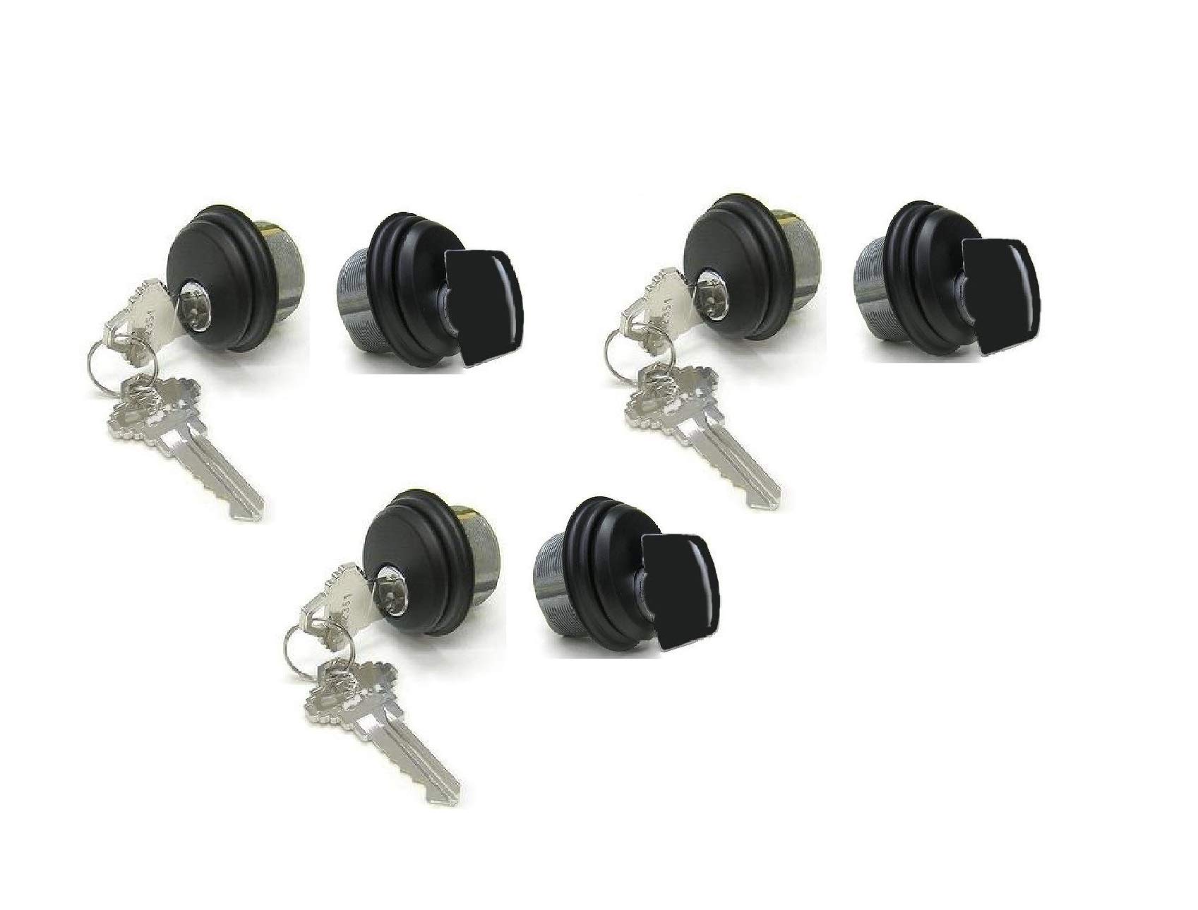 Pacific Doorware Storefront Door Mortise Lock Cylinder Thumbturn, 3 Pack
