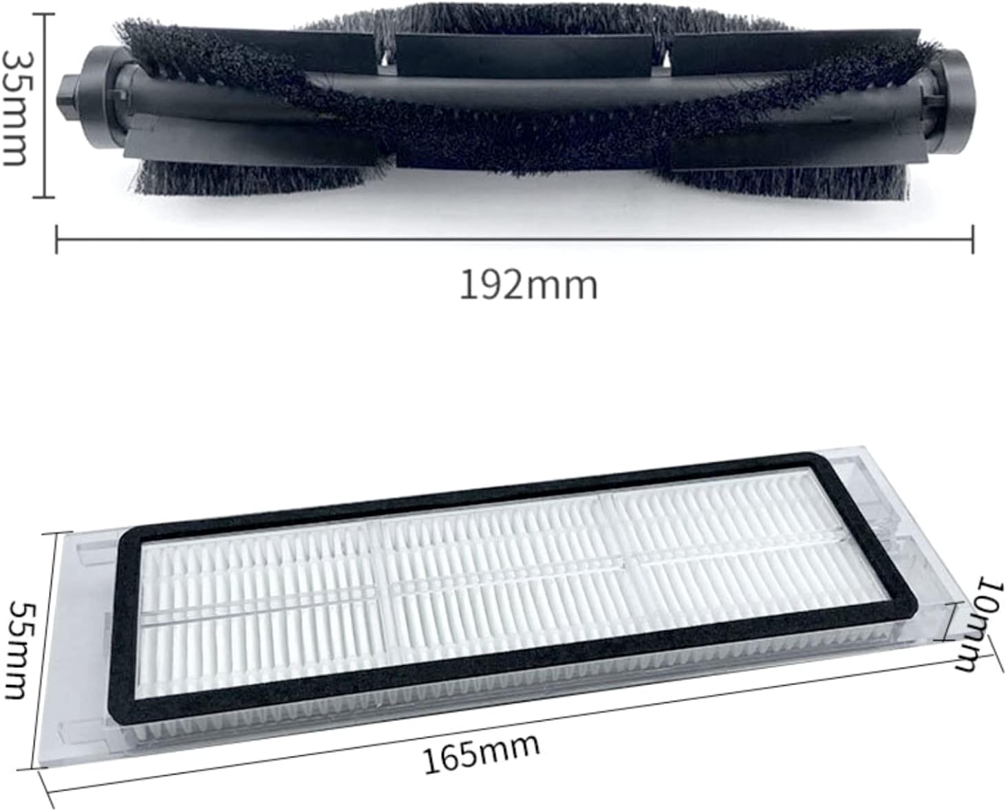 Main Brush Side Brushes Filter - Replacement for 360 S5 S7 Robotic Vacuum Cleaner Accessories Roller Brush HEPA Kit Home Appliance Parts (1PC Main Brush+1PC Side Brush+2PCS Filters)