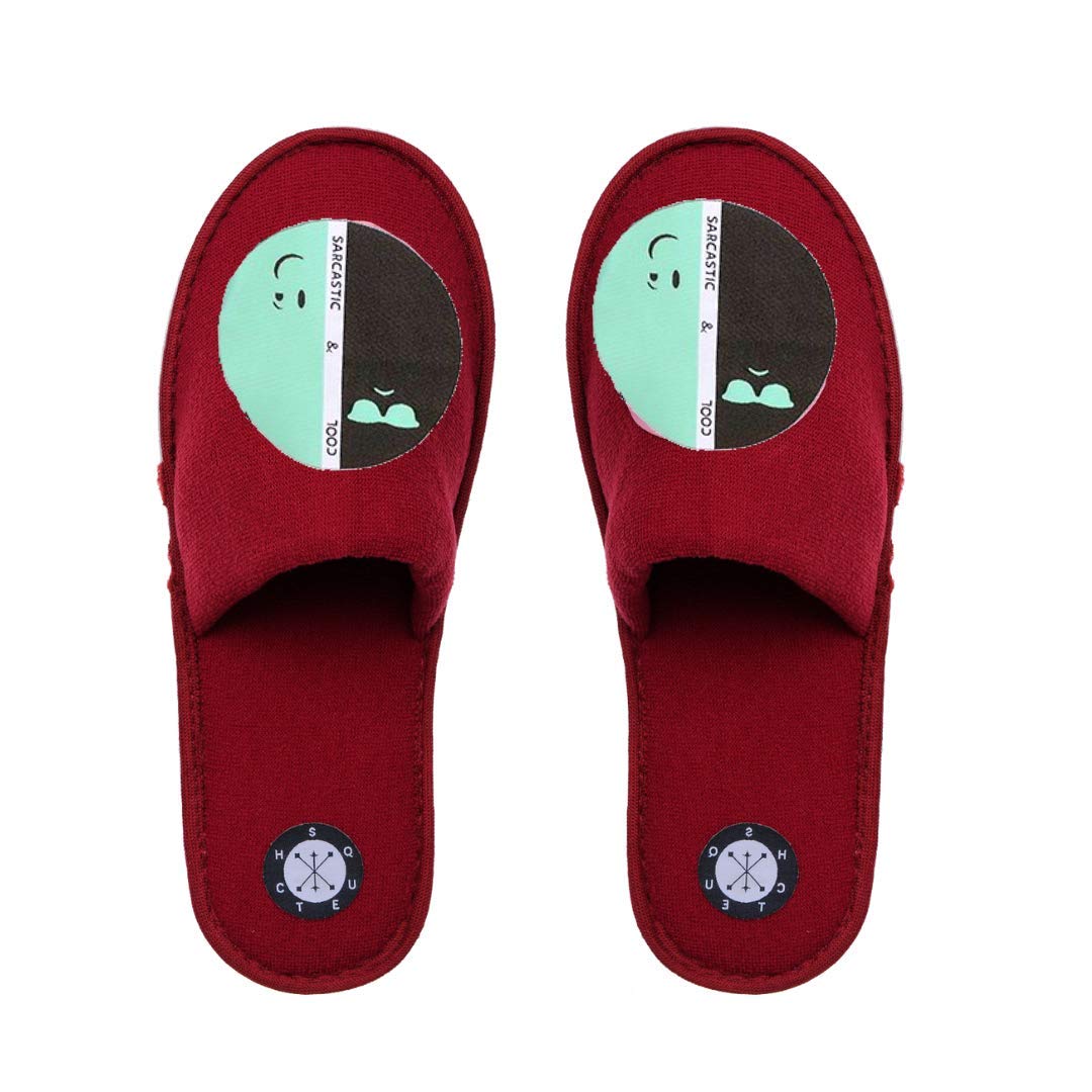SQUETCH Home Slippers for Men & Women Funny Slippers for Girls & Boys COOL & SARCASTIC Plush slipppers Gifts (B08662BYR9) Amazon Price History, Amazon Price Tracker