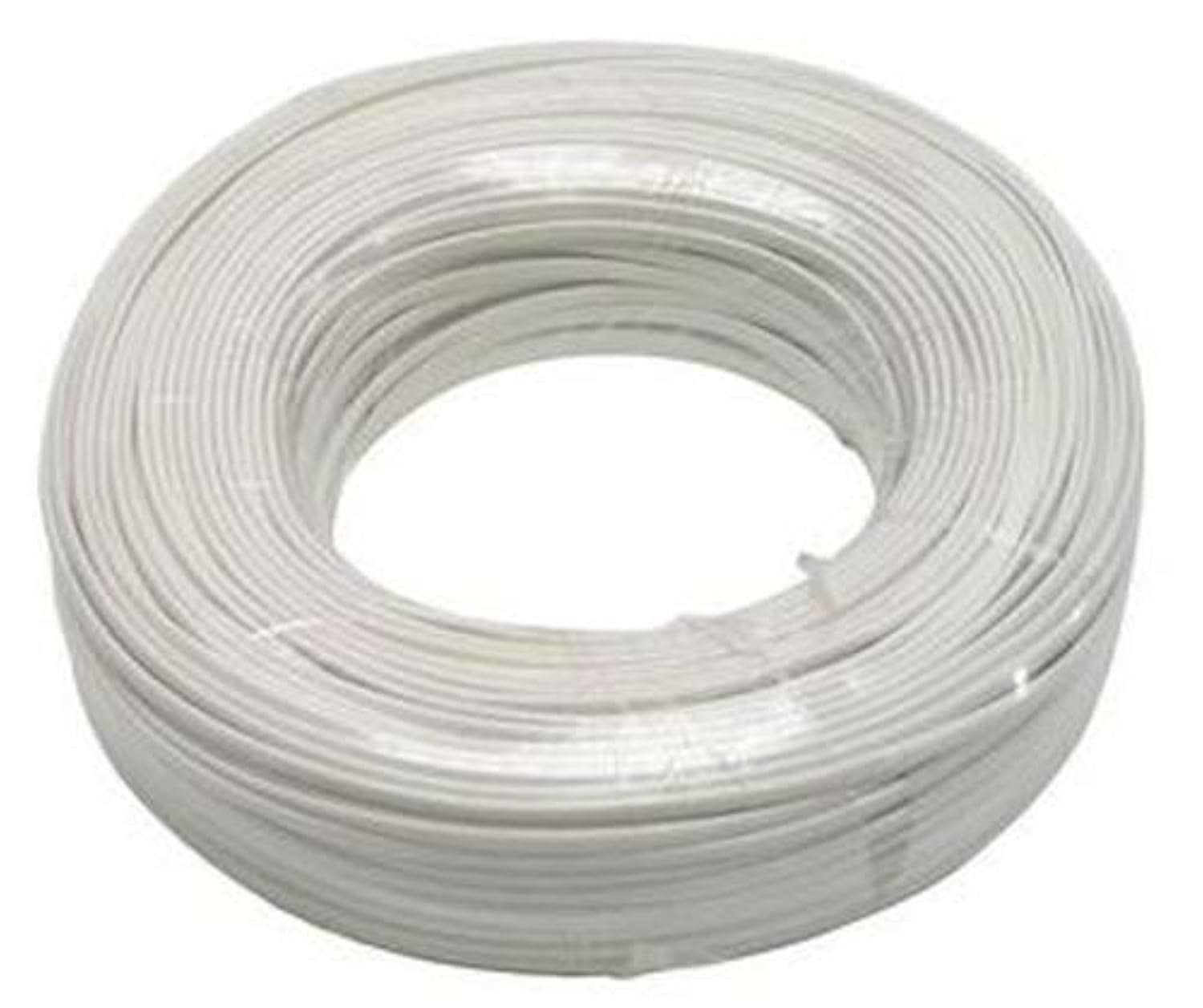PremiumCord Telephone Cable 4 Wires 100 m White
