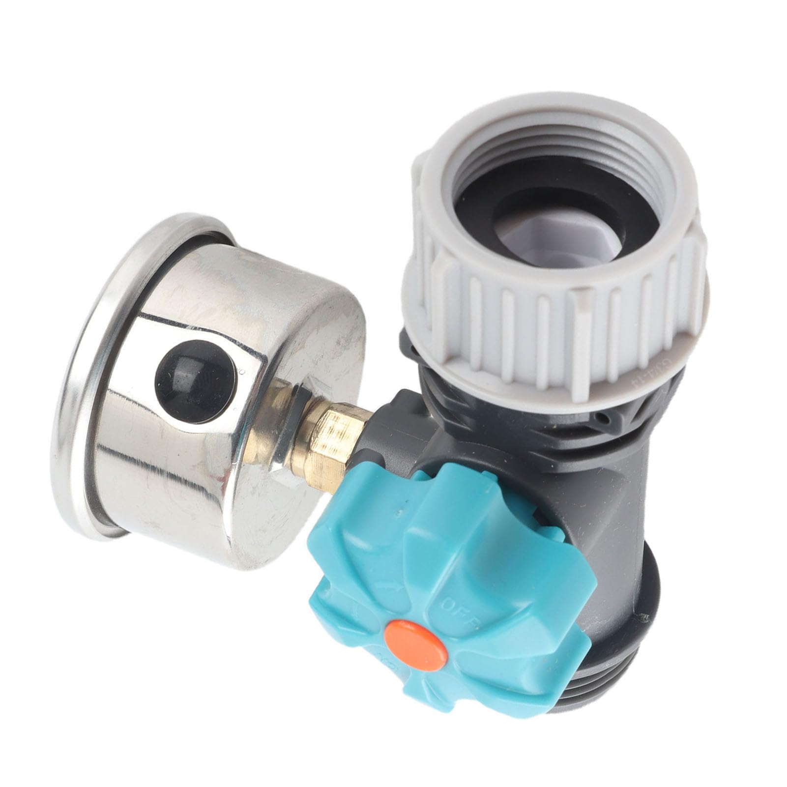 Tbest Druckminderer Wasser 3/4-Zoll,Wasserdruckminderer wasserdruckregler G3/4 Zoll Wasserdruckreglerventil Mit Manometer Gewächshaus Garten Bewässerung Controller