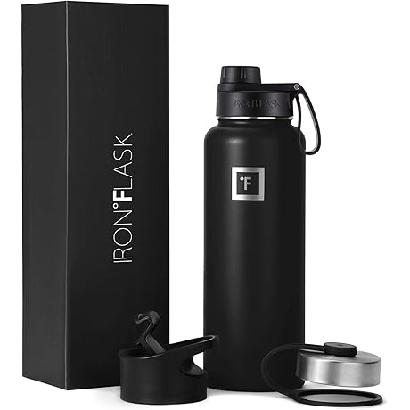 IRON½FLASK 3-Lid Indestructible Water Bottle