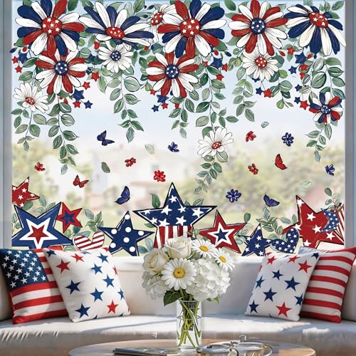 4th of July Window Clings
