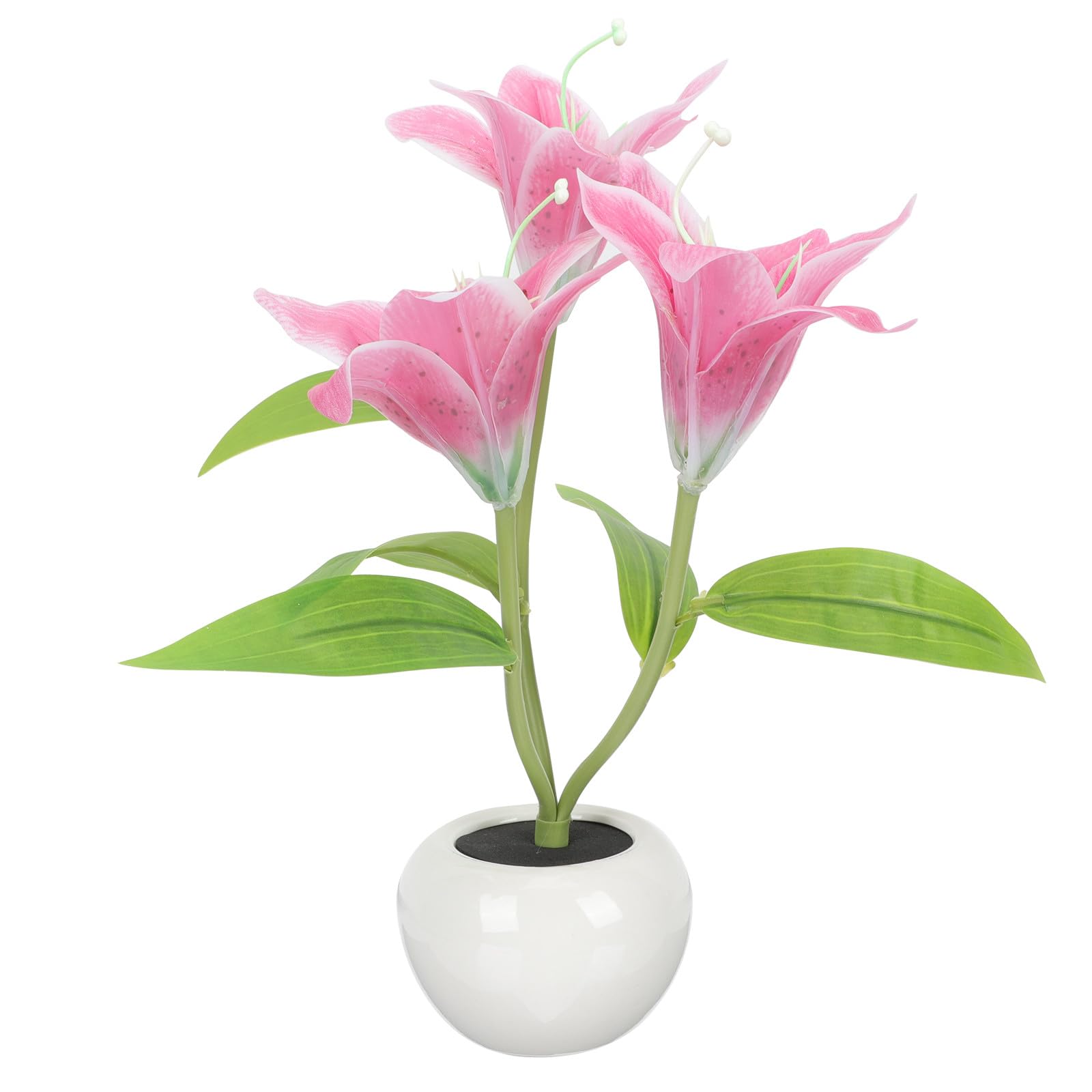 Mikikit Lily Table Lamp Night Lamp Flower Pot Bedside Decorative Light Small Table Lights