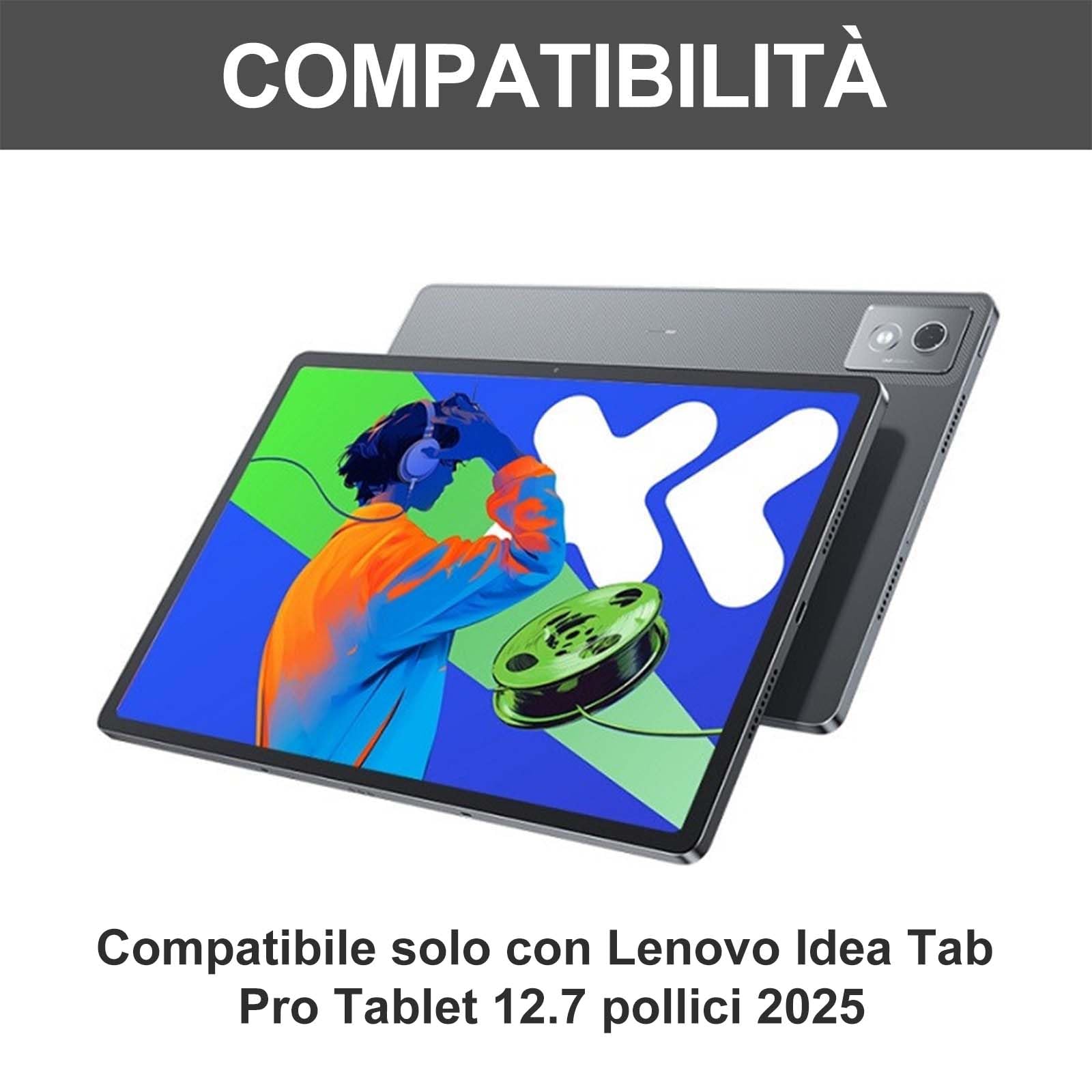 FOGARI Coque clavier pour Lenovo Idea Tab Pro 2025 12,7"