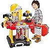 Toy Choi’s Toy Construction Set, 83 Pieces Transformable Toy Workbench, Kids Tools Set for Boys & Girls, Toddler Tool…
