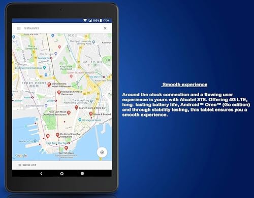 Miniatura 4 de Alcatel 3T 8 9032T (32GB, 2GB) 8.0" Tablet celular con llamadas, batería de 4080mAh, desbloqueo facial, Android 10, GPS, US 4G LTE GSM desbloqueado