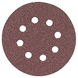 Bosch SR5R065 50-Piece 60 Grit 5 In. 8 Hole Hook-And-Loop Sanding Discs