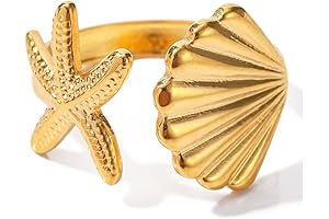 Exquisite Starfish Ring: A Touch of the Ocean's Embrace
