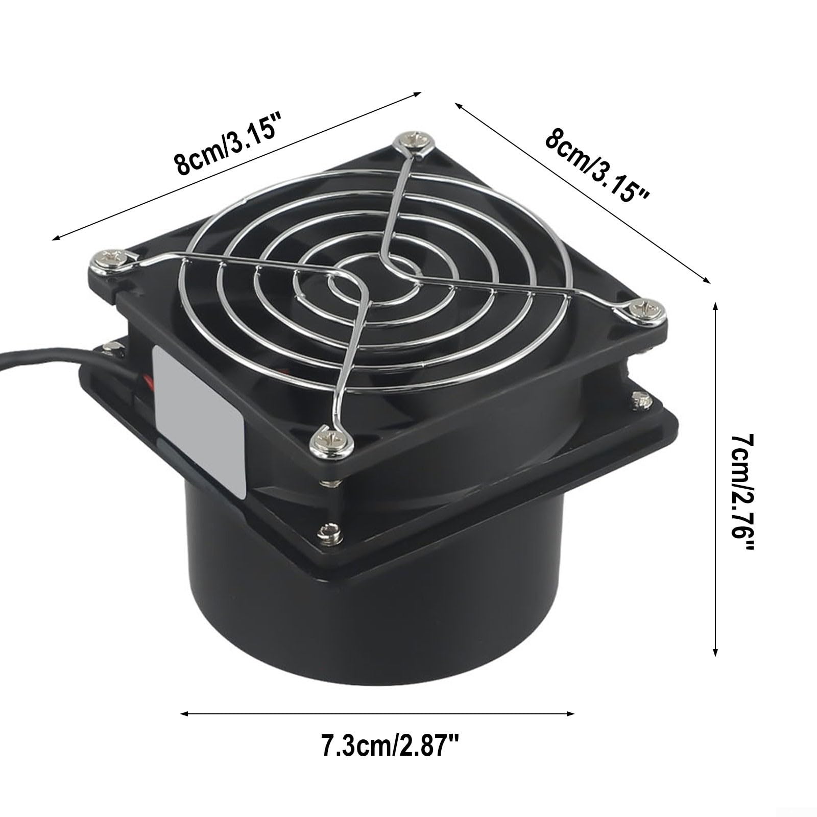 USB Powered Solder Absorber,Fan Duct Exhaust For Electronics Soldering Air Circulation,3 Sizes 1 Speed Setting(Fan plus 6m pipe)