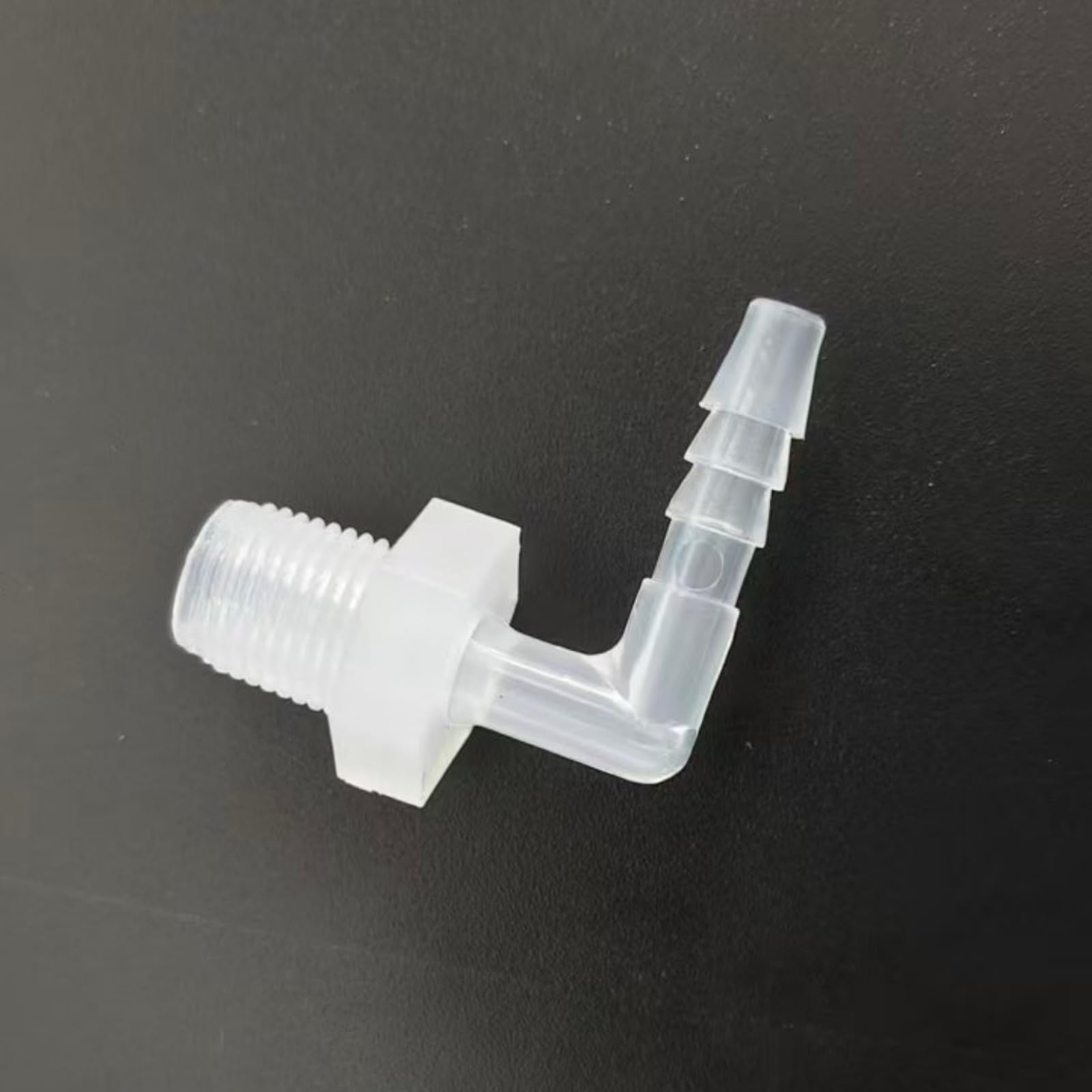 Adaptador de rosca macho/hembra de 1/8 G, 50 conectores de tubo de polipropileno duraderos para transferencia de líquido y combustible