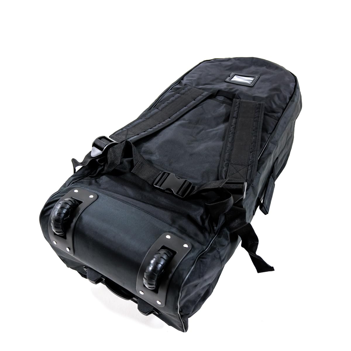 3s-sup No Stress Bag iSUP Board Tasche bis 11'6 mit Trollyfunktion I Inkl. gepolsterten Schultergurten und Bauchgurt I UV-Schutz Innenauskleidung I Schwarz, Größe 94x42x35 cm