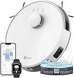 Lefant M1 Robot Vacuum Cleaner and Mop, dToF Laser Navigation, 5500Pa Strong Suction, 150Min, 55dB Quiet, Multi-Level Mapping, 2.4G WiFi/App/Alexa Control, Ideal for Pet Hair, Carpets and Hard Floors M1 White