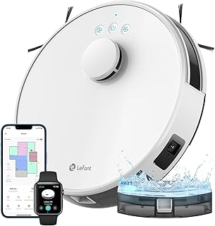 Lefant M1 Robot Vacuum dToF Navigation, Multi-Floor Mapping, Robot Vacuum Cleaner and Mop 5500Pa Strong Suction, No-go Zon...
