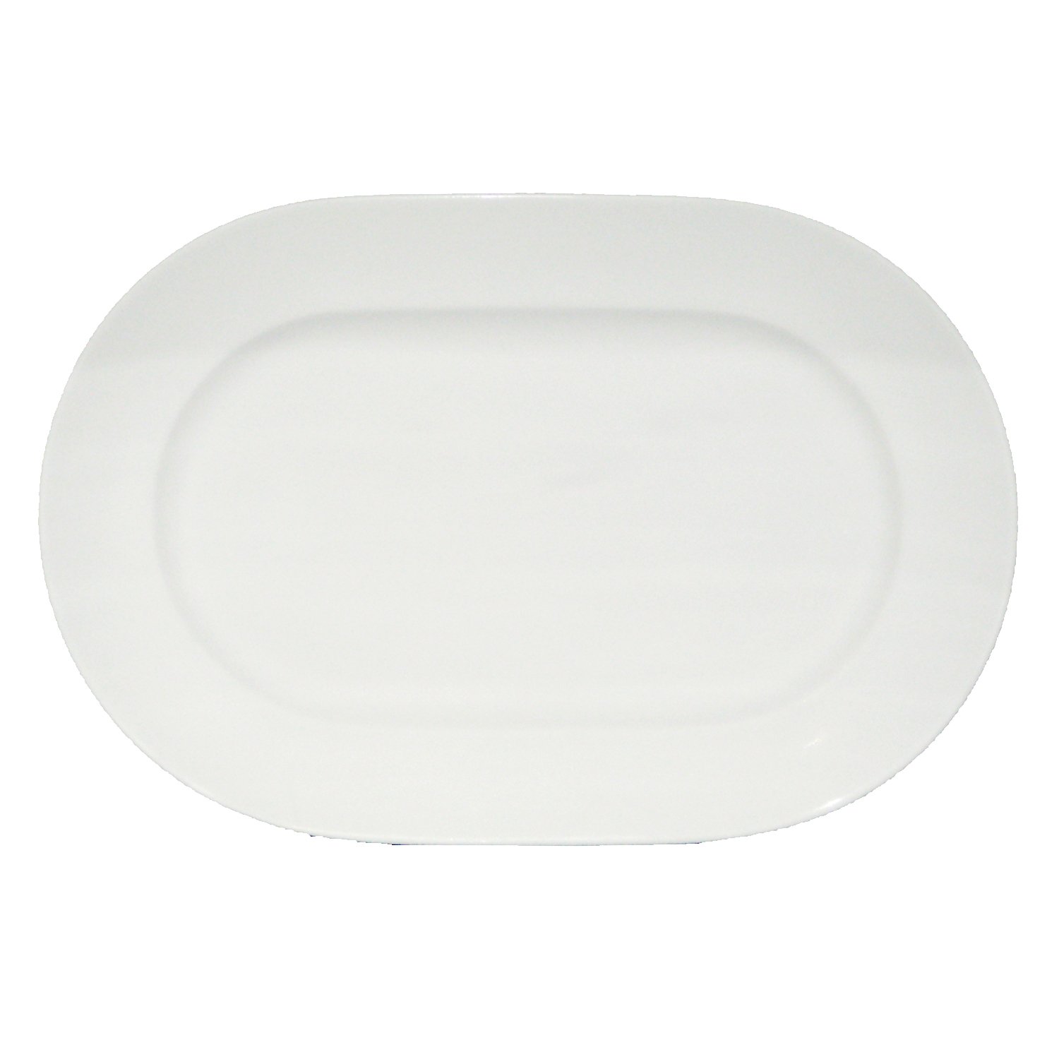 Fortessa Fortaluxe Superwhite Vitrified China Dinnerware, Cassia 12 5/8-Inch Oval Platter