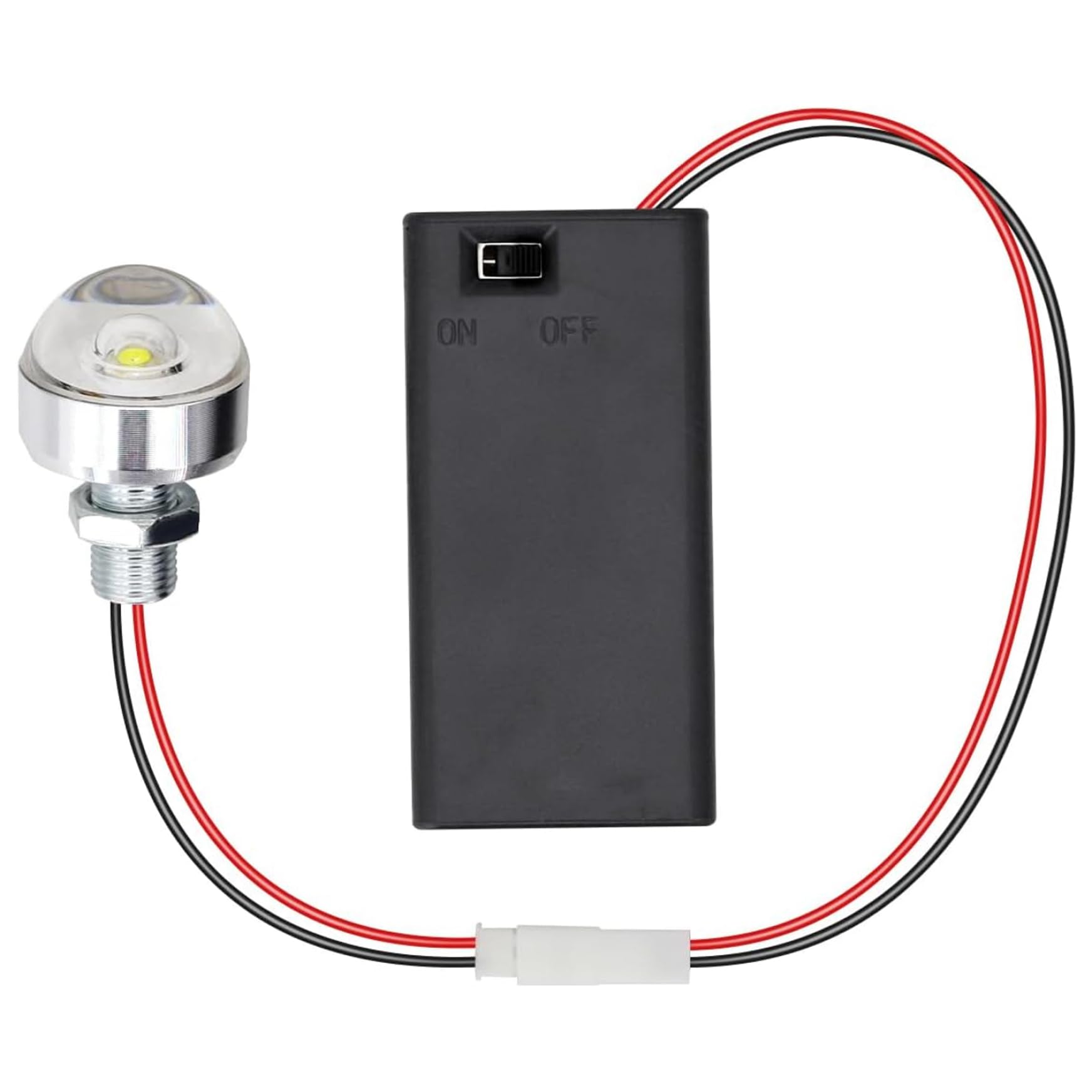 Faroby Miniature LED Lights, Dollhouse Lighting Kit, Battery Holder with LED Light Flexible Wire, Not Include Battery