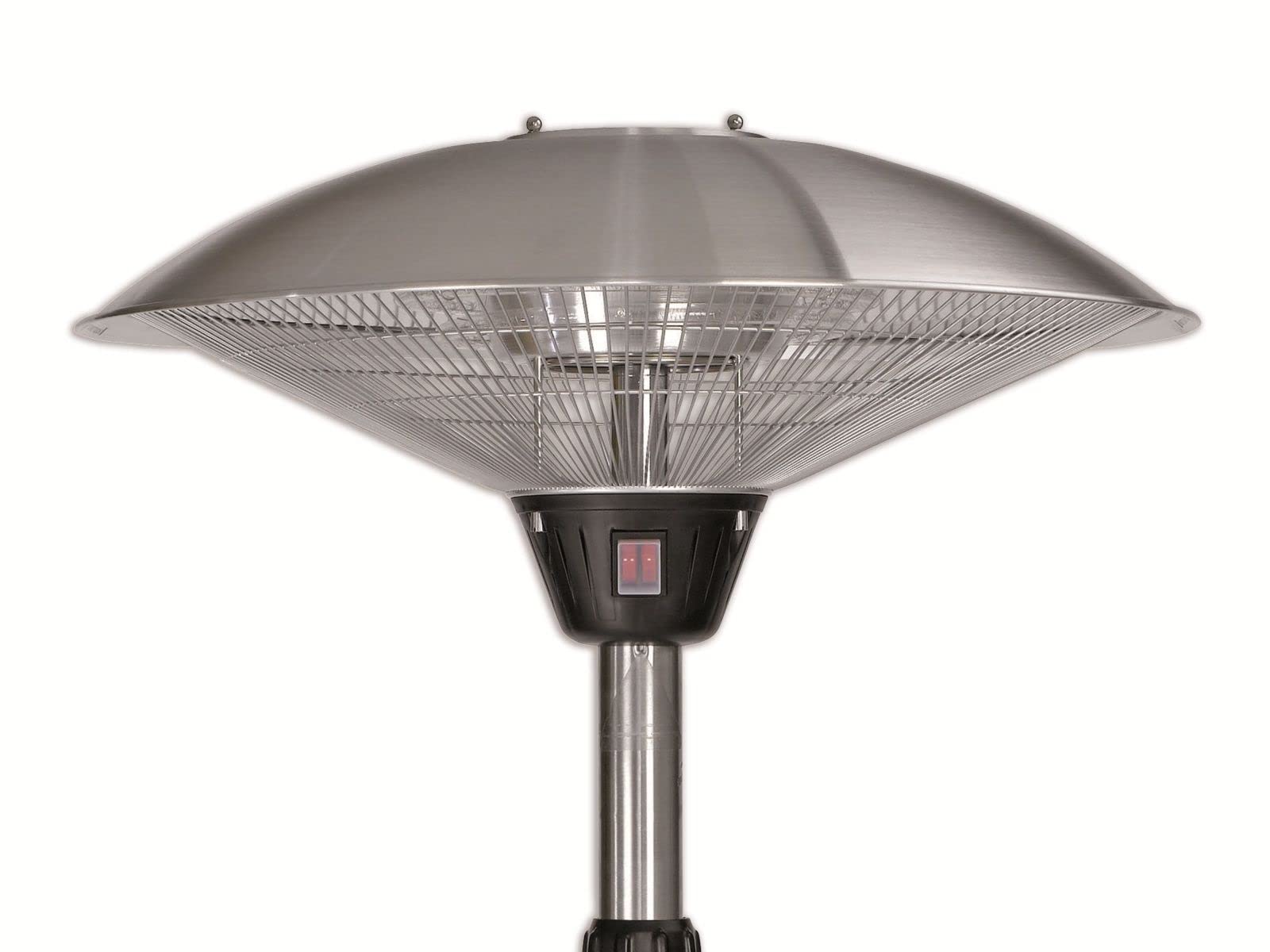 Einhell NHH 2100 - Calentador halógeno, 2100 vatios, 3 configuraciones de calor, tubo telescópico Fabricado en acero inoxidable