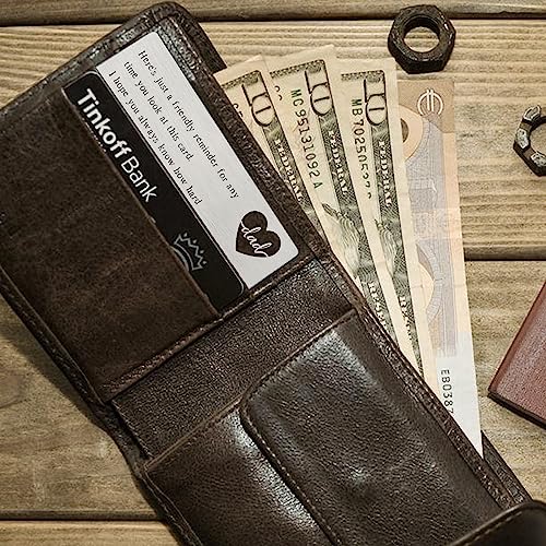 Image of Thank You Dad Engraved Wallet Card Inserts, Wallet Card Gifts for My Dad from Daughter Son, Birthday Father's Day Thanksgiving Christmas Gift for Daddy Papa