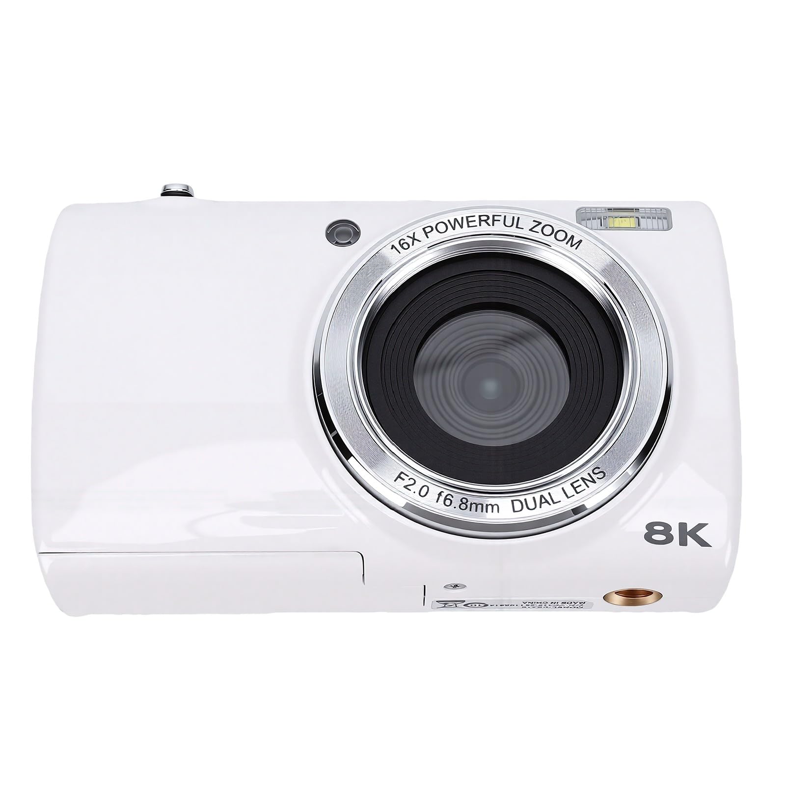 Dpofirs 8K-Digitalkamera, Dual-Objektiv, 88 MP, WiFi, Touchscreen, Autofokus, 16-facher Zoom, Vlogging-Kamera mit Stabilisierung, Blitzlicht, Fülllicht für Selfies, Reisefotografie
