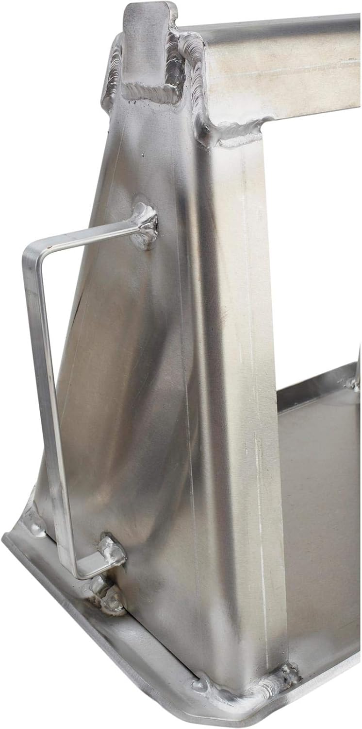 Aluminum Racing Jack Stands, Set of 2: 3000 lb. Capacity, Fixed 12" Height, Lightweight at Under 7 lbs. Each, 15.5" x 10" Footprint for Stability, 3/16" Material