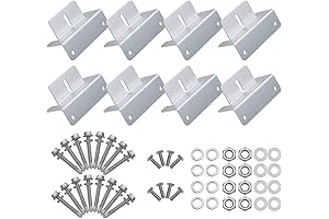 BougeRV 8 Units Solar Panel Mounting Z Brackets, Supporting for RV, Roof, Boat, Off Grid