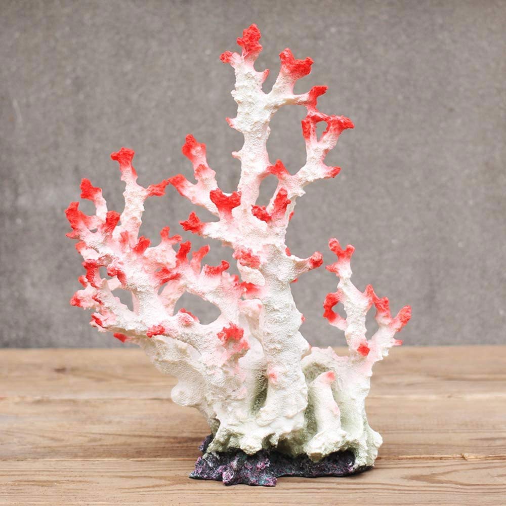 Corallo Artificiale Per Acquari | Decorazione Arancione In PVC | Per Vasche Pesci E Decor