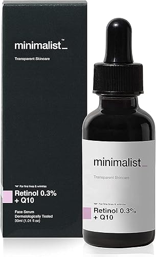 Miniatura 1 de A.K. Suero minimalista de retinol al 0.3% para la cara para antienvejecimiento  Suero facial nocturno con retinol y Q10 para reducir líneas finas y