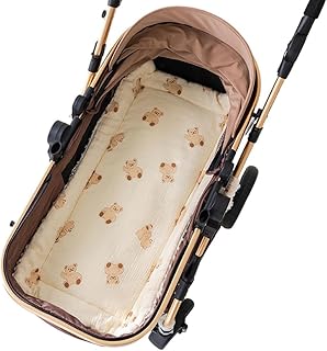 Comfortable Baby Stroller Cushion 3-Layers Thicked Chusion Pad Soft Infant Cotton Pram Liner for Newborns Toddlers Pushchair Cover