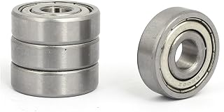 uxcell 10mmx30mmx9mm Shields Dust-Proof Deep Groove Rolling Ball Bearings 6200Z 4pcs