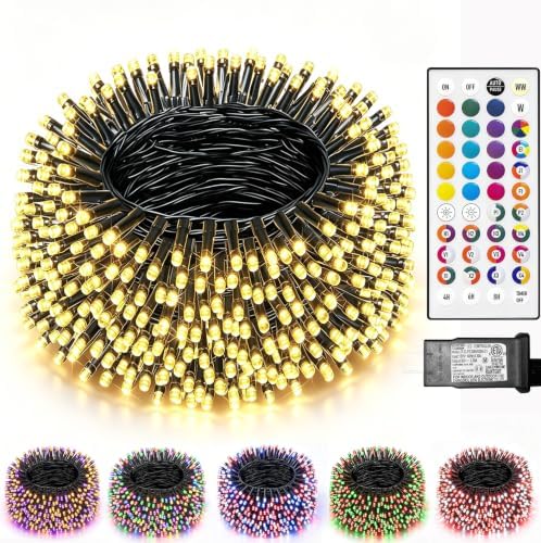 Color Changing Christmas Lights, 35 Colors 33FT 100LED String Lig...