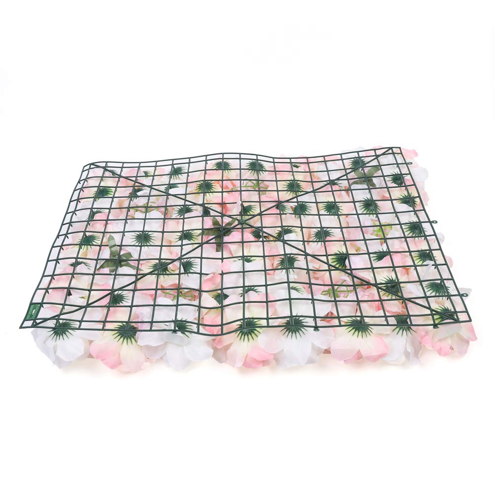 DIY Künstliche Blumenwand 60x40cm, 10 Stück Romantische Kunstblumen Blumen Panel Seidenblume für Hochzeit Fotografie Party Hintergrund Dekoration, 40 * 60cm