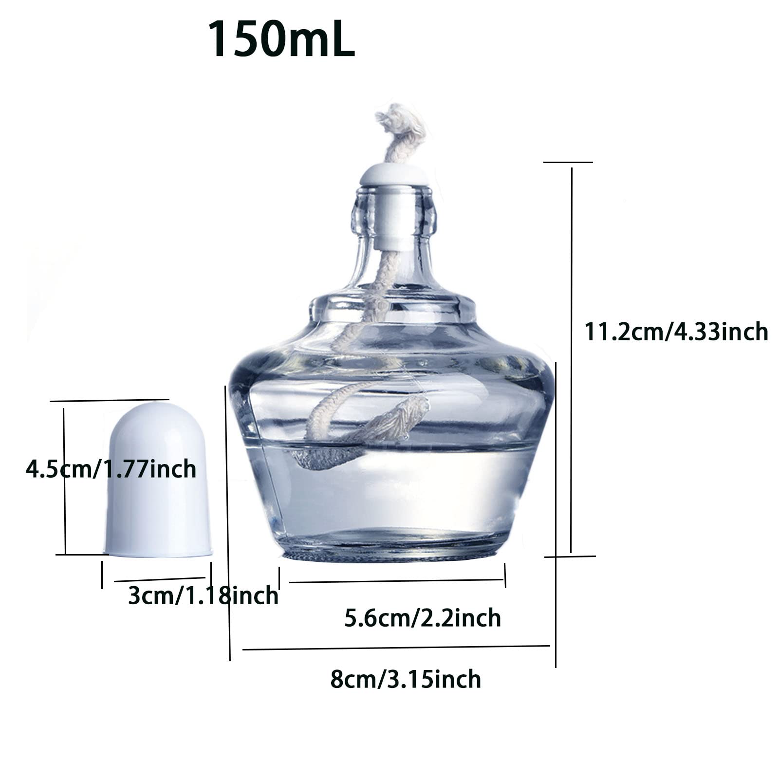 Lámpara De Alcohol De Vidrio De 4.5 Pulgadas - Quemador Ajustable Para Relojería, Laboratorio O Manualidades