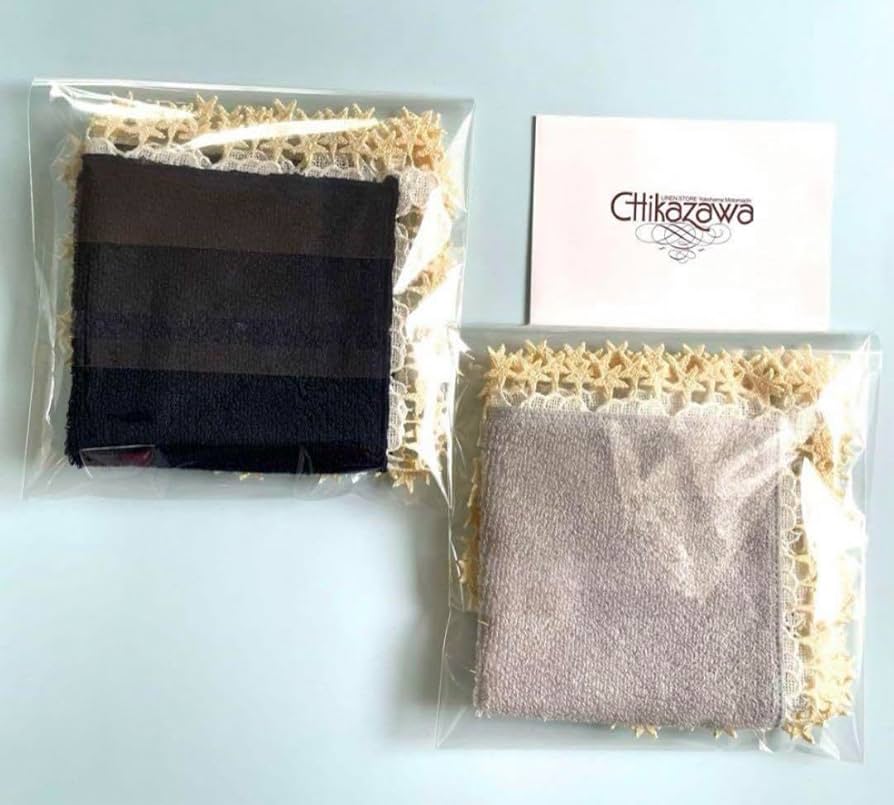 【新品】近沢レース　ハンカチ　限定色セット　夢喰いバク　くり　金木犀　ワイン レース シーズン タオルハンカチ セット 夢喰いバク バク｜近沢