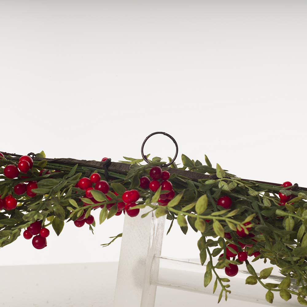 Express Flor Artificial Garland, Plastic Metal, Green, 80 cm - Image 4