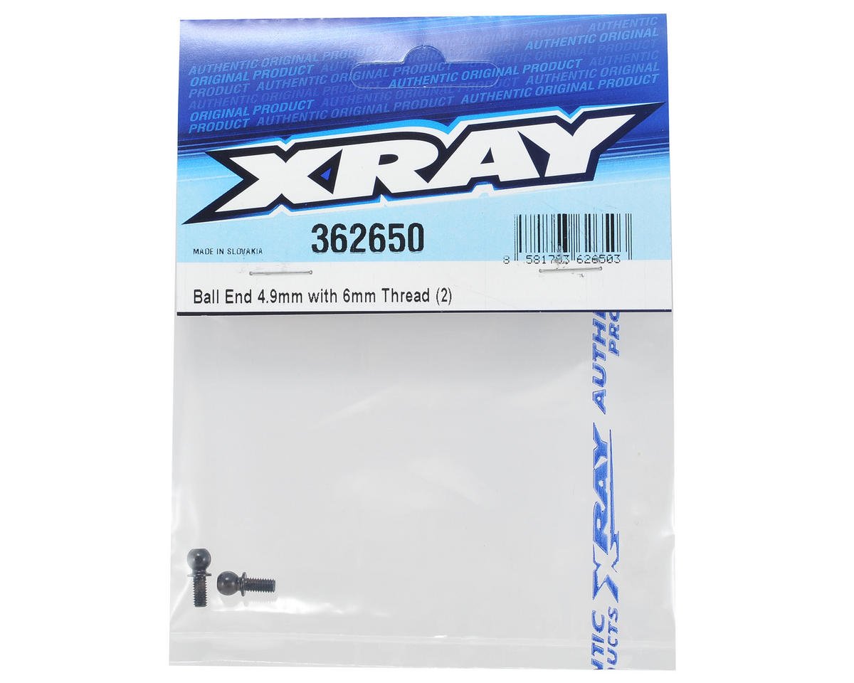 XRAY 4.9mm Ball End (2) (6mm Thread)