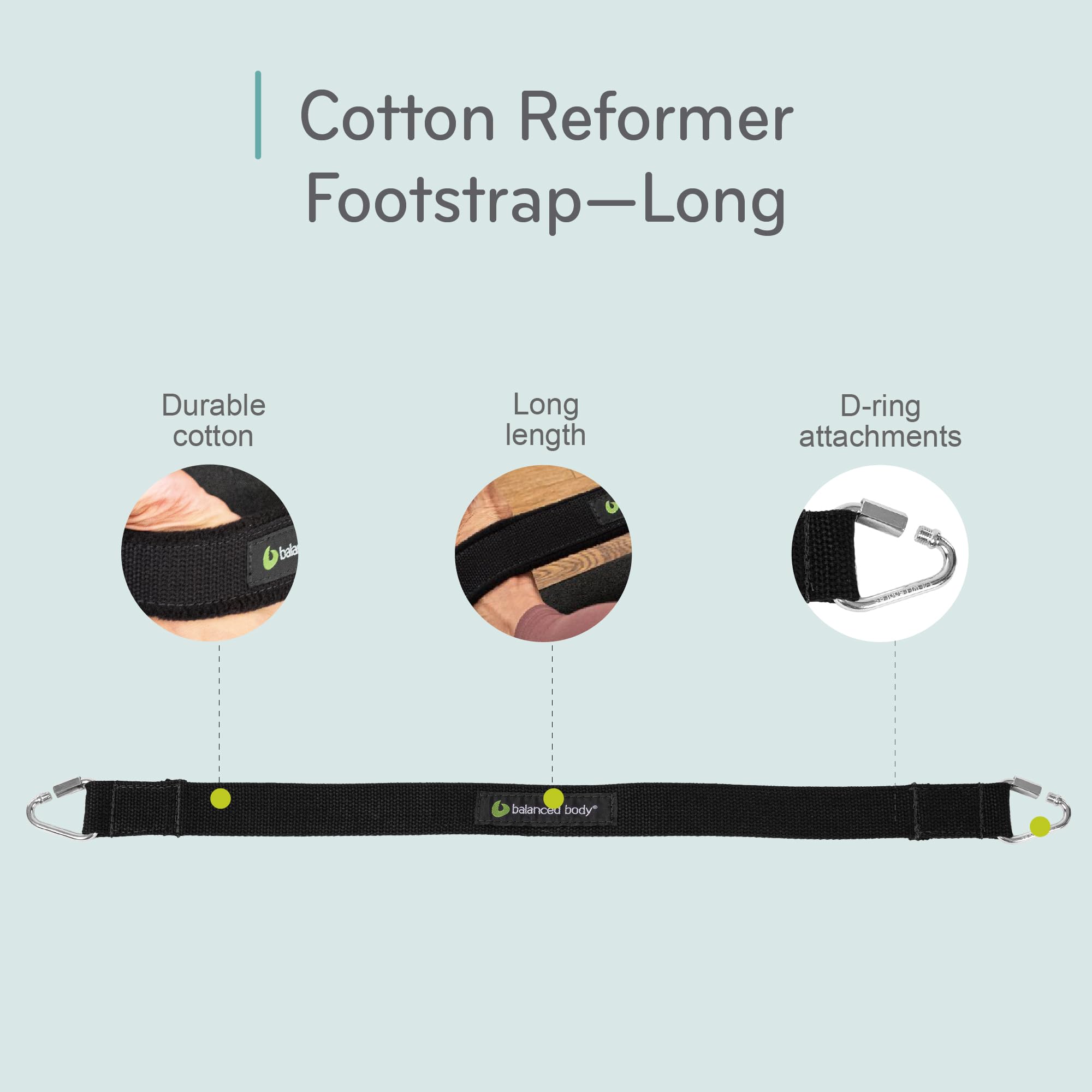 Amazon.co.jp: Balanced Body ロングコットンフットストラップ