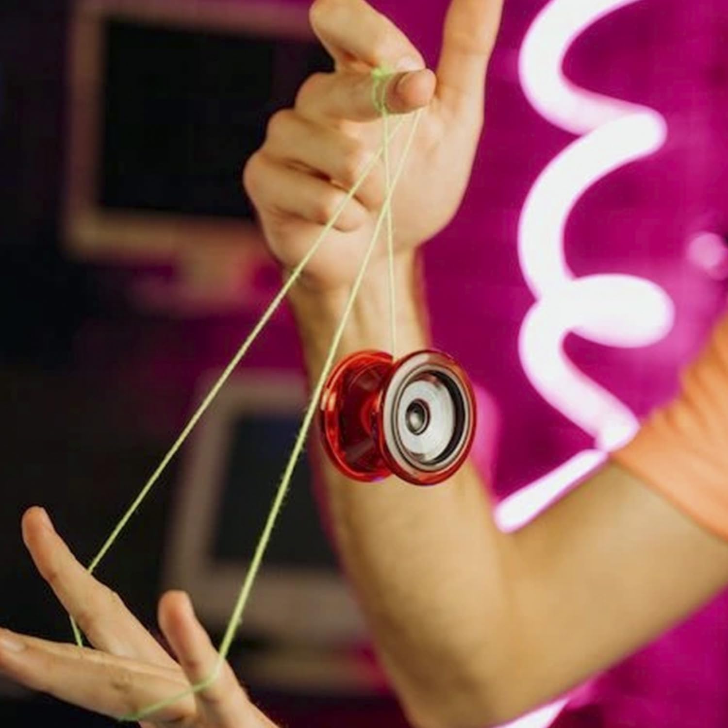 YoyoFactory Arrow Yoyo - Rojo (De Principiante a Profesional, Yo-Yo con Rodamientos de Bolas Extra,Cuerda e Instrucciones) — view 5