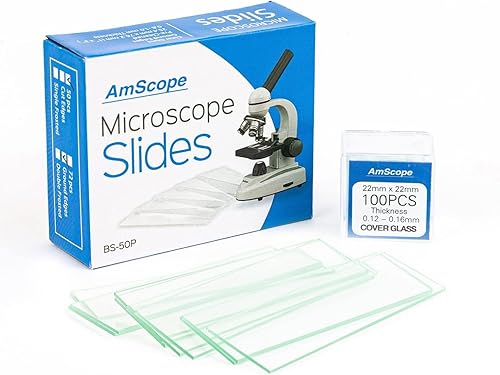 Miniatura 4 de Súper ahorro microscopio monocular portátil para estudiantes 40X-1000X con juego de diapositivas preparadas de 25 piezas y pinzas, además de