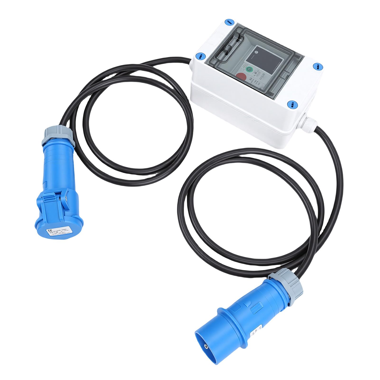 Eujgoov Medidor de Electricidad Digital, Medidor KWH Portátil con Memoria de Apagado y Control de Aplicación, para Uso Doméstico Al Aire Libre de RV