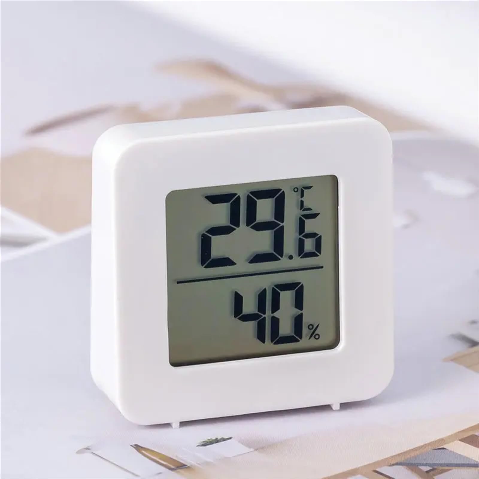 Igrometro digitale da interno, Mini termometro digitale igrometro monitor di umidità temperatura ambiente montaggio a parete 1/3/5 pz(5pcs)