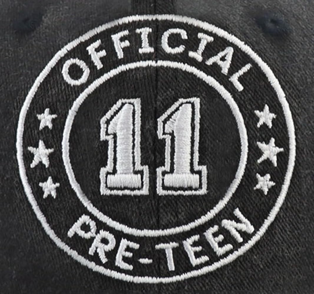 Official 10 11 12 13 14 15 16 17 Year Old Hats for Boys Girls, Funny Adjustable Embroidered Birthday Baseball Cap - Image 4