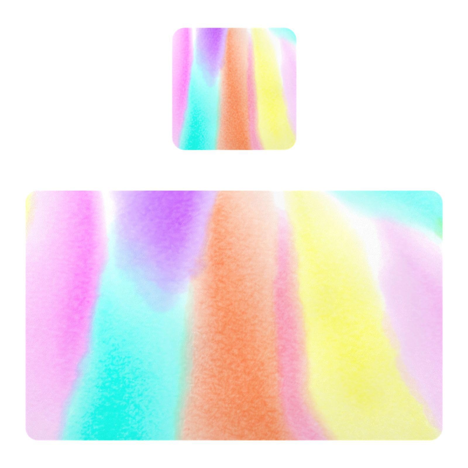 BURSTDDY Colourful Placemat Waterproof Place Mat for Dining Table