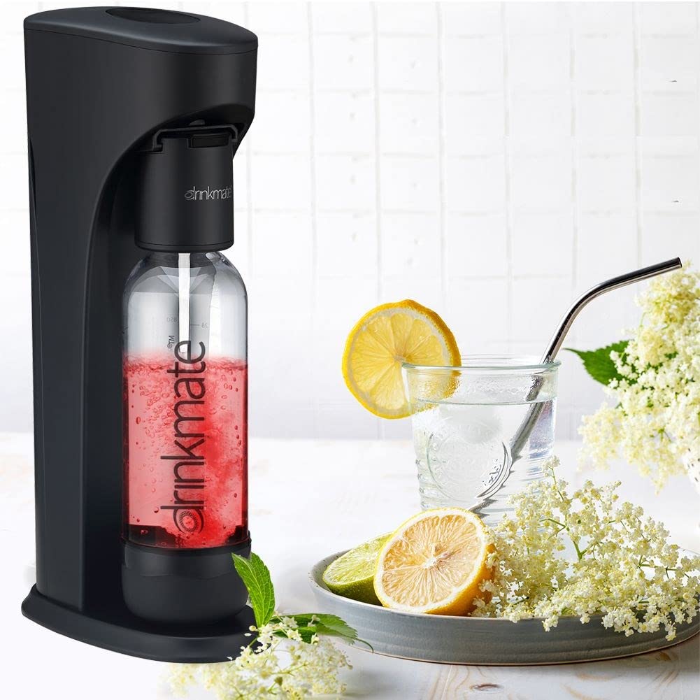 AquaDream Machine à gazéifier pour gazéifier l'eau gazeuse pour eau Noir